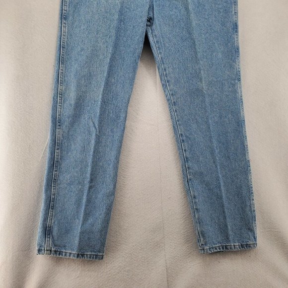 WRANGLER Jeans Men's Straight Leg 5-Pocket Regular Fit Denim Blue 36x30 - Picture 3 of 10